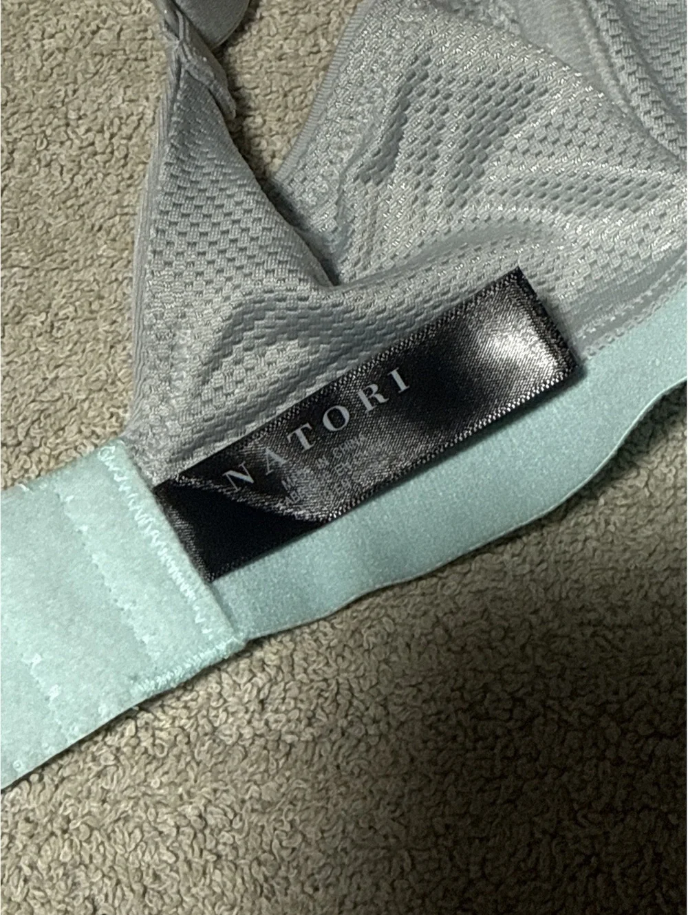 Natori Recharge Bra Size 32D Color Highrise/Aqua Sky NWT MSRP $66